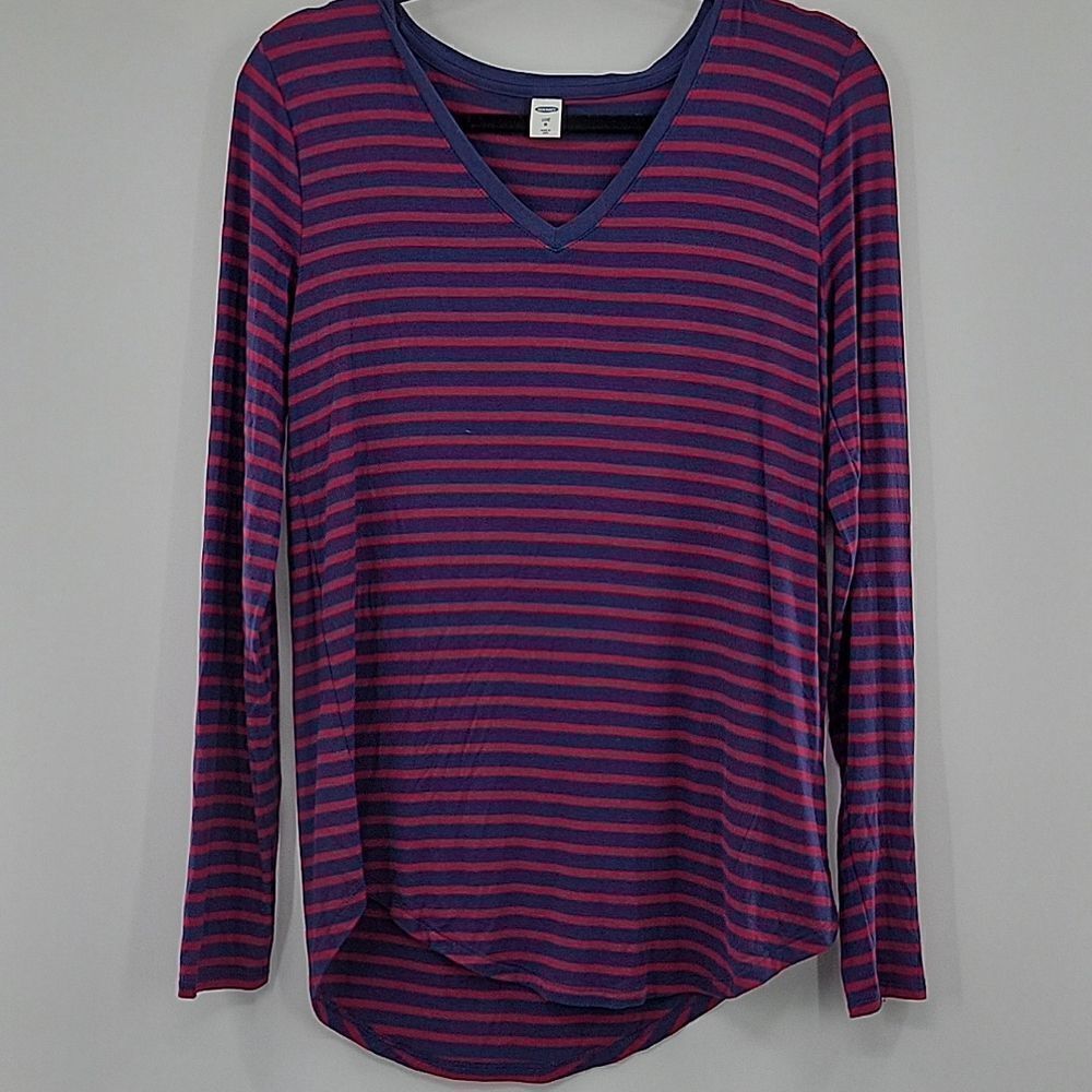 3 For$20 Old Navy Blue & Red stripe shirt size M